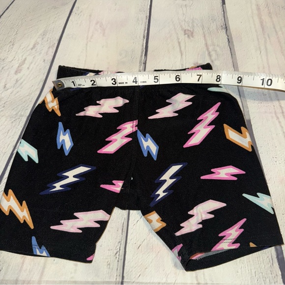 Dot Dot Smile Kids Lightning Bolt Shorts - Black - Picture 2 of 5